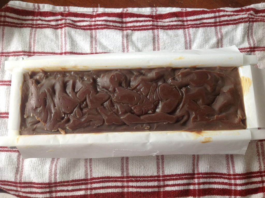 Chocolate Milk Soap in the Mold